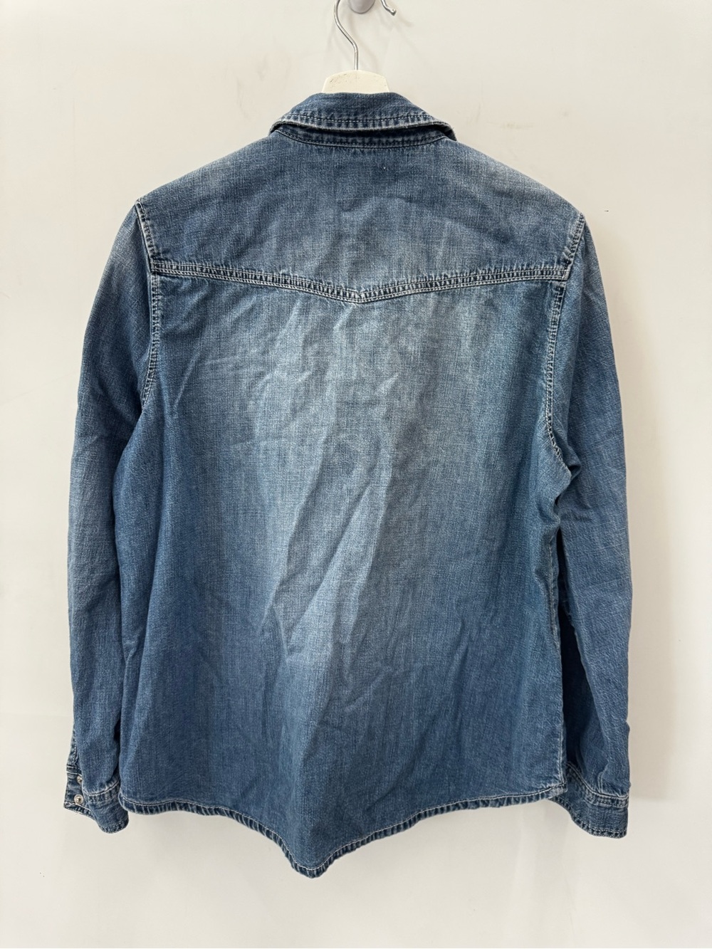 Jordache Vintage Snap Front Womans Denim Long Sleeve Shirt Size Large - Picture 5 of 8